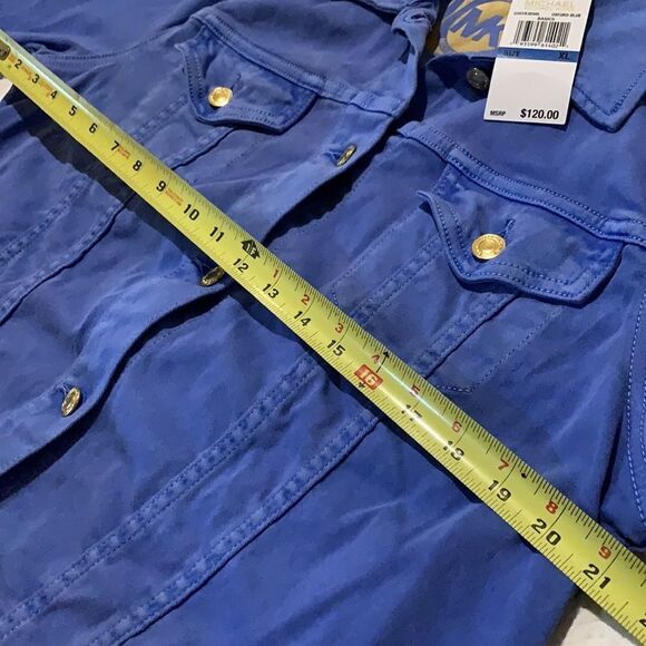MK Oxford Blue stretch denim jacket. XL. NWT - Picture 9 of 11